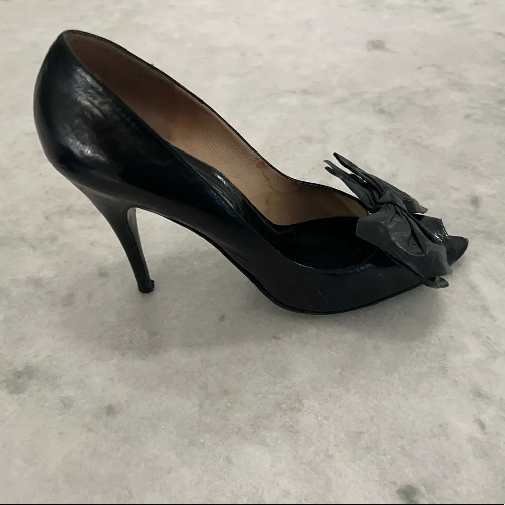 Haute Couture Vintage Lanzoni B shoes Made in Itlay - Picture 4 of 10